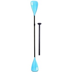 PAGAIE RÉGLABLE EN 4 PARTIES POUR STAND UP PADDLE ET KAYAK, BLEU, 165 CM - 240 CM