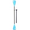 PAGAIE RÉGLABLE EN 4 PARTIES POUR STAND UP PADDLE ET KAYAK, BLEU, 165 CM - 240 CM