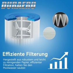 Filter cartridge for Duraero SPA whirlpool, 4 pieces