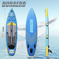 Stand up Paddle Board Gonfiabile Stand up Paddling Board SUP, Accessori completi, 330x76x15cm, Capacità di carico fino a 150Kg