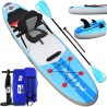 copy of SUP Aufblasbares Stand Up Paddle Board Set 3 Finnen, bis 110kg 305x76x15cm, Blau