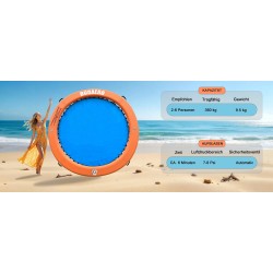 Aufblasbare Wasser Hängematte, Rundes Schwimmdock, Schwimmring für See & Pool