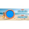 Aufblasbare Wasser Hängematte, Rundes Schwimmdock, Schwimmring für See & Pool