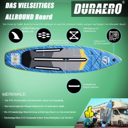 Stand up Paddle Board Gonfiabile Stand up Paddling Board SUP, Accessori completi, 330x76x15cm, Capacità di carico fino a 150Kg