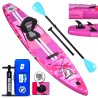 Stand - up paddle board. Inflatable SUP board set, complete accessories, 330x76x15cm, load - bearing capacity up to 150Kg, pink