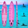 Tabla de paddle stand - up. Conjunto de tabla de SUP inflable,  330x76x15 cm, capacidad de carga hasta 150 kg, rosa