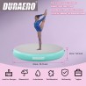 Tumbling Matte Air Matte Track aufblasbar Gymnastikmatte Turnmatte mit Luftpumpe Mintgrün, Rund