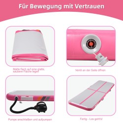 Airtrack Matte Tumbling Matte Gymnastikmatte Trainingsmatte Turnmatte mit Luftpumpe 300x100x10CM 400x100x10 CM