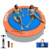 AUFBLASBARE WASSER HÄNGEMATTE, RUNDES SCHWIMMDOCK, SCHWIMMRING FÜR SEE & POOL Für 2~3 Personen