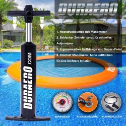 AUFBLASBARE WASSER HÄNGEMATTE, RUNDES SCHWIMMDOCK, SCHWIMMRING FÜR SEE & POOL Für 2~3 Personen