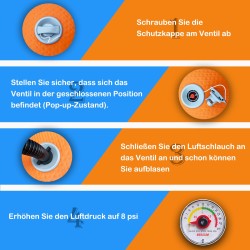 AUFBLASBARE WASSER HÄNGEMATTE, RUNDES SCHWIMMDOCK, SCHWIMMRING FÜR SEE & POOL Für 2~3 Personen