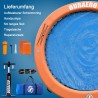 AUFBLASBARE WASSER HÄNGEMATTE, RUNDES SCHWIMMDOCK, SCHWIMMRING FÜR SEE & POOL Für 2~3 Personen