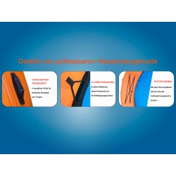 AUFBLASBARE WASSER HÄNGEMATTE, RUNDES SCHWIMMDOCK, SCHWIMMRING FÜR SEE & POOL Für 2~3 Personen