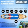 Stand up paddle board Aufblasbare SUP Board Set, Komplettes Zubehör, 330x76x15cm, Tragkraft bis 150Kg, in Holzoptik