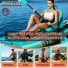 Sedile per kayak gonfiabile con schienale – sedile per SUP e kayak con superficie EVA, Verde
