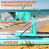 Sedile per kayak gonfiabile con schienale – sedile per SUP e kayak con superficie EVA, Verde