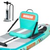 Sedile per kayak gonfiabile con schienale – sedile per SUP e kayak con superficie EVA, Verde