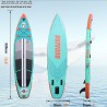 Stand up Paddling Board Inflatable SUP Board Set, 330x76x15cm, up to 150kg, Complete Accessories, Blue