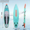 Stand up Paddling Board Aufblasbare SUP Board Set, 330x76x15cm, bis 150kg, Komplettes Zubehör, Blau